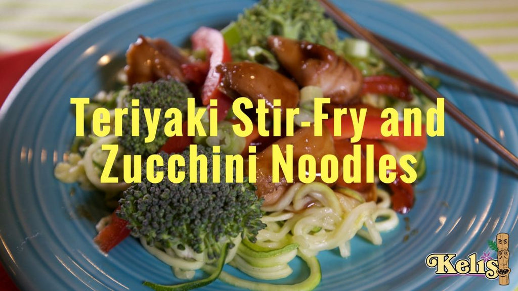 Baking Sheet Teriyaki Stir-Fry and Zucchini Noodles