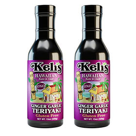 Keli's Hawaiian Teriyaki - Ginger Garlic Glaze 15 oz. (2 Pack)